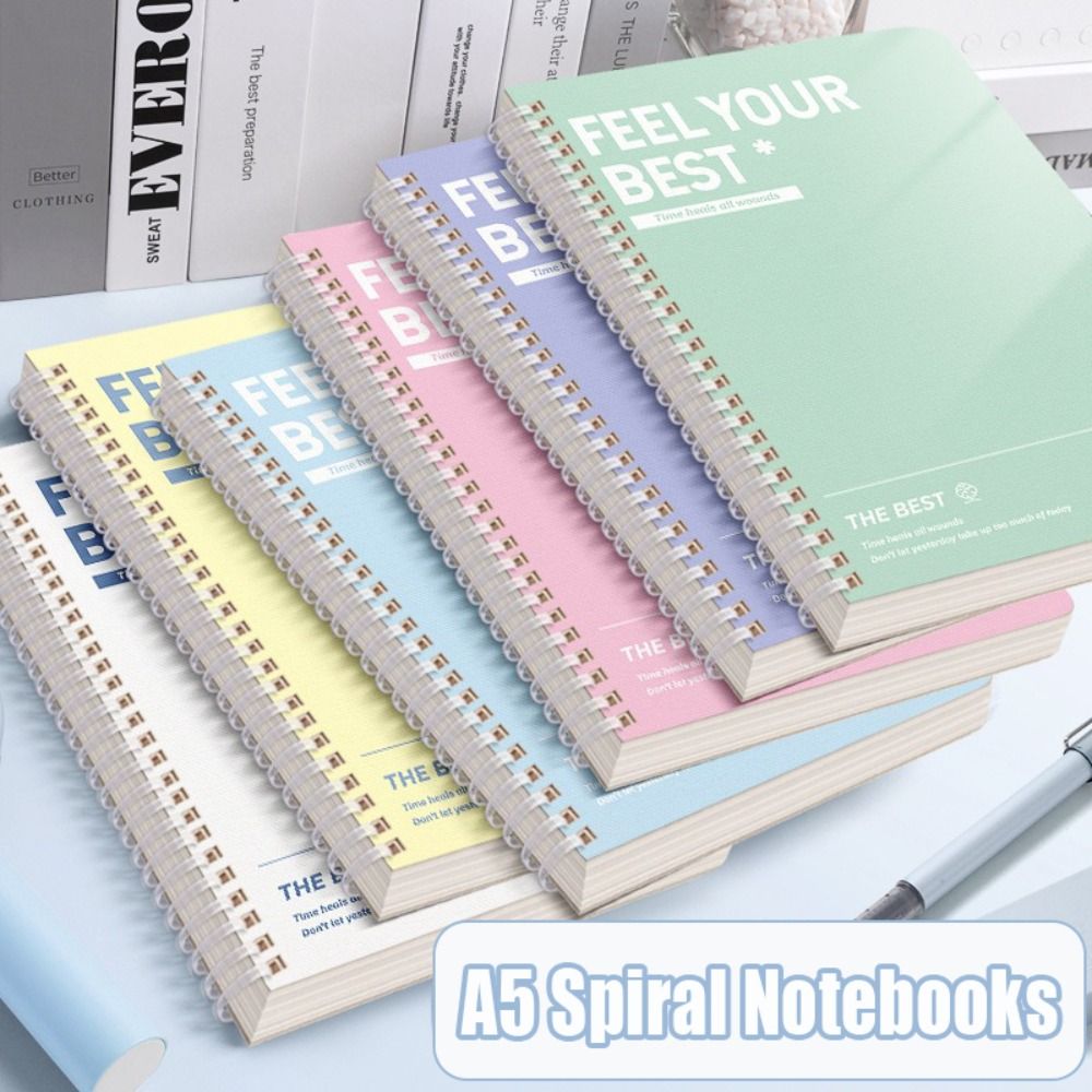 Fitness Journal Planner - 60 Lembar/Buku Buku Catatan Spiral A5
