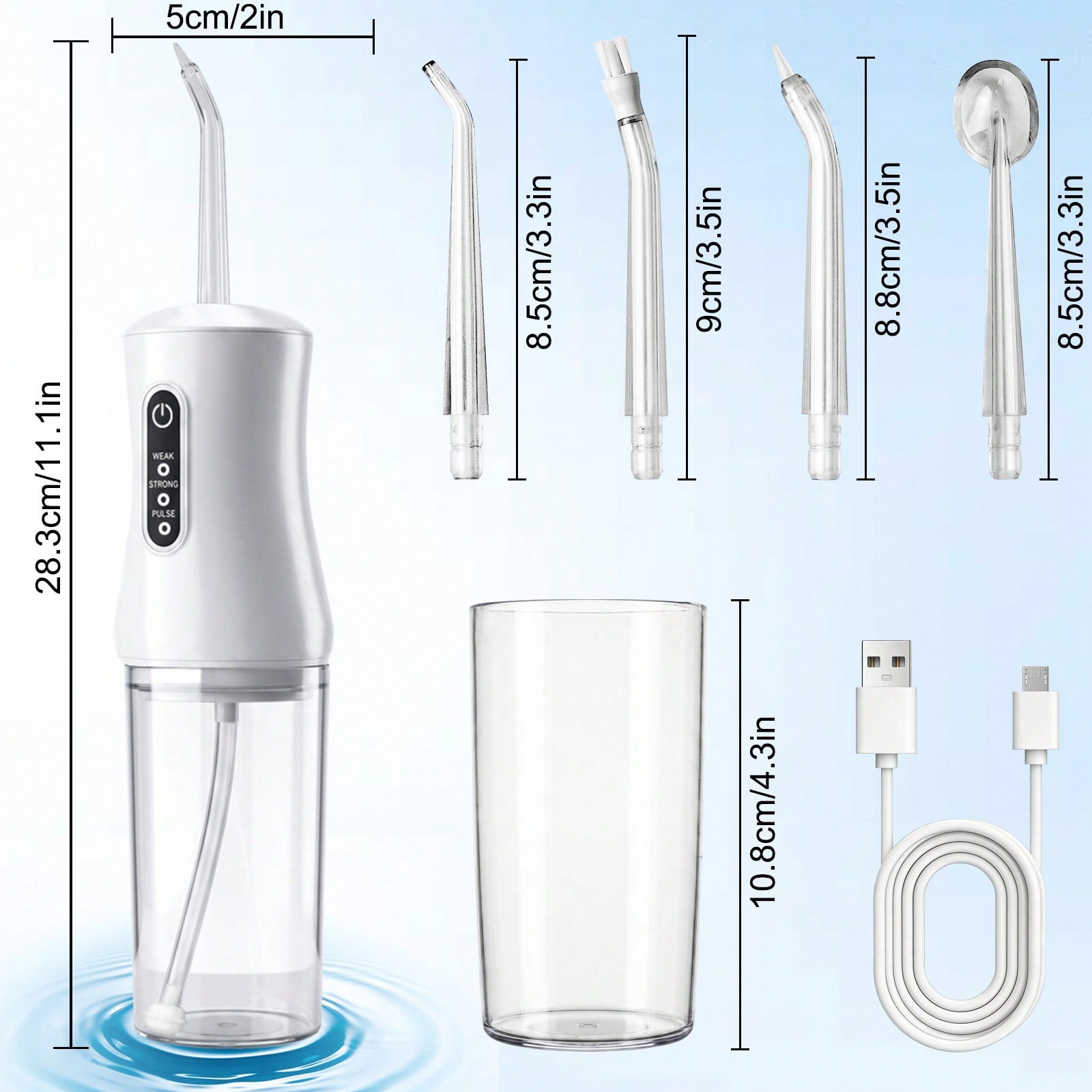Pembersih Gigi Elektrik Dengan - Oral Irrigator Flosser ulasan dan harga