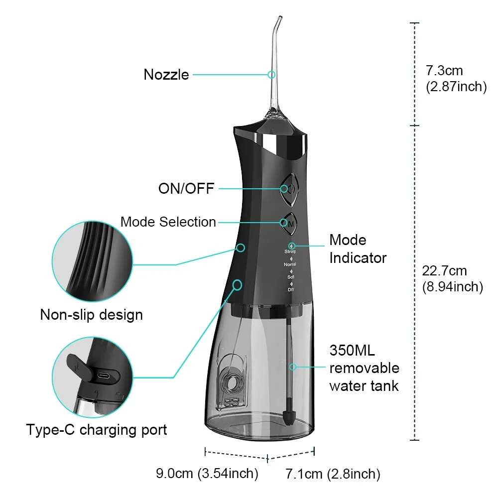 Irrigator Oral Portabel yang D - Oral Irrigator Flosser ulasan dan harga