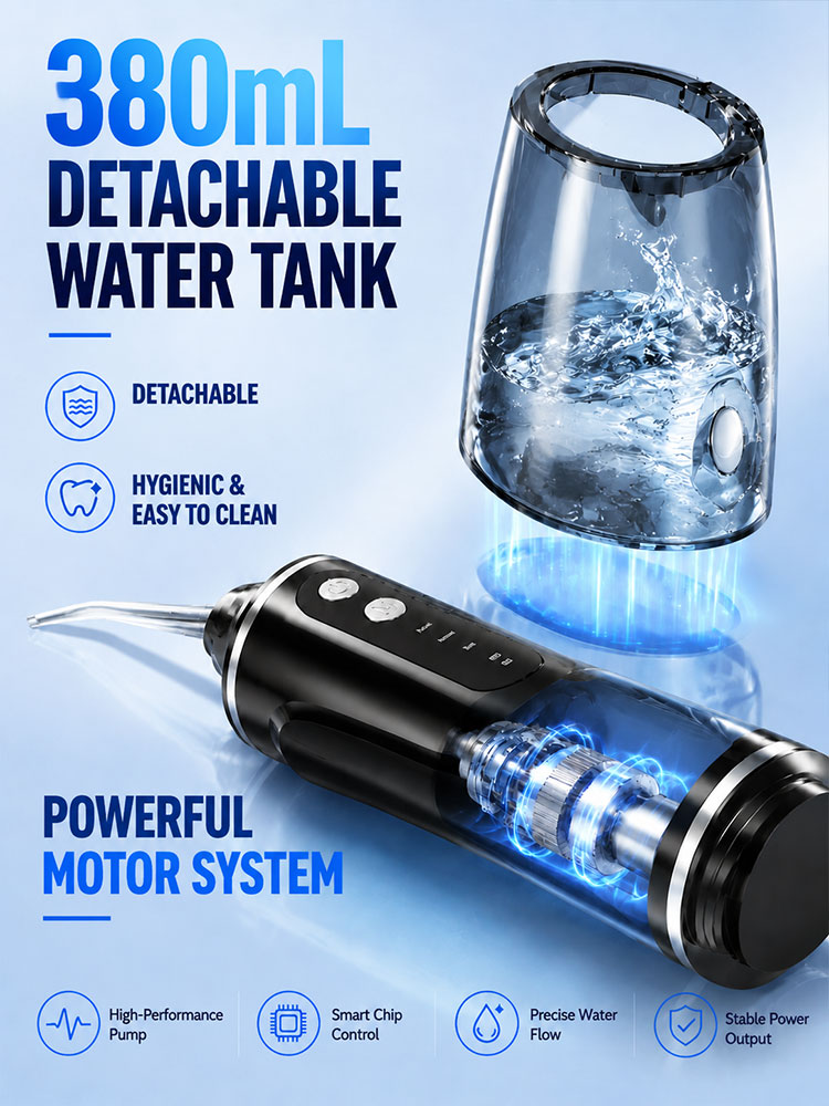 Irigator Oral Portabel dengan  - Oral Irrigator Flosser ulasan dan harga