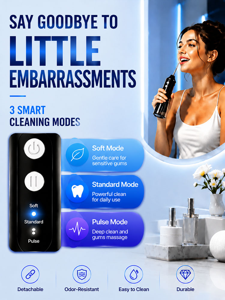Irigator Oral Portabel dengan  - Oral Irrigator Flosser ulasan dan harga